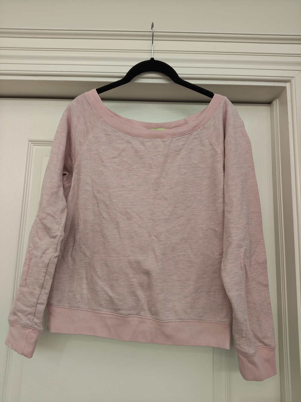 Y2K Vintage Juicy Couture Light Pink Off shoulder Crewneck Sweatshirt